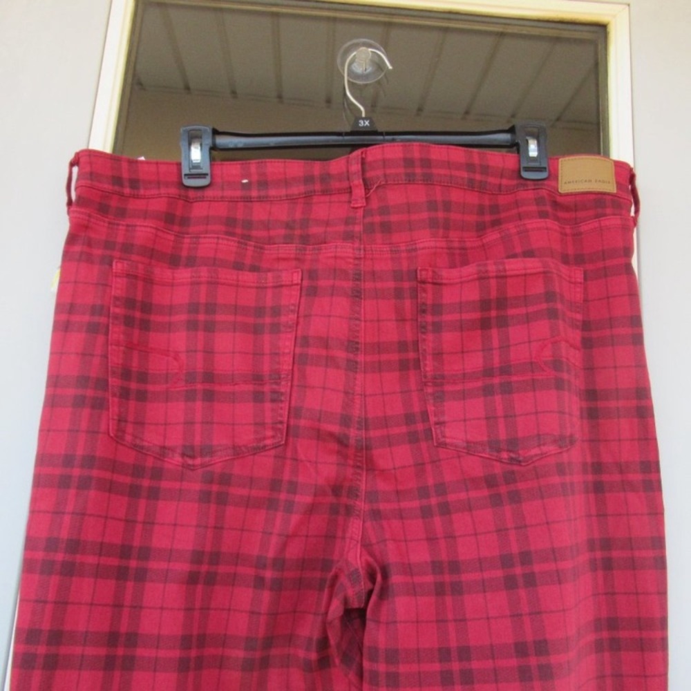 American Eagle next level stretch high rise plaid Jegging Plus size 24 - Picture 7 of 14